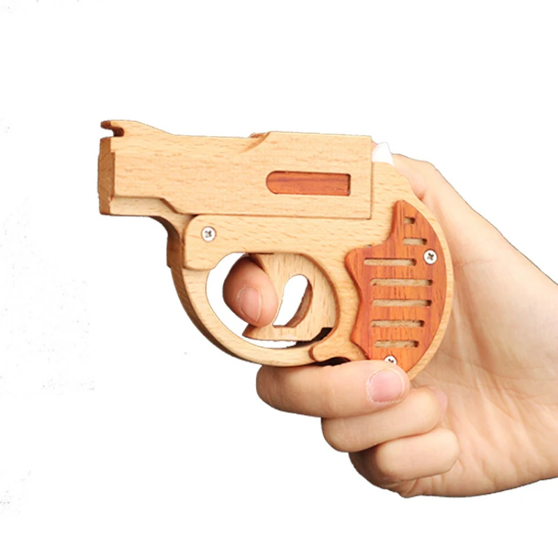 Rubber shooter pistol Wooden handgun model Rubber gun launches High quality collection
Rubber shooter pistol Wooden handgun model Rubber gun launches High quality collection