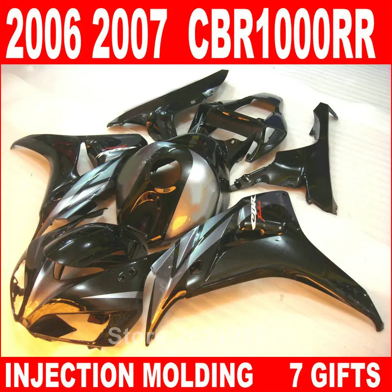 Injection molded fairing kit for Honda CBR1000RR 06 07 silver black motorcycle fairings set CBR1000RR 2006 2007 NY13
Injection molded fairing kit for Honda CBR1000RR 06 07 silver black motorcycle fairings set CBR1000RR 2006 2007 NY13