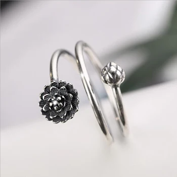 Lotus Flower New products Promotions 925 Sterling Silver Lotus Rings Creative Flower Simple Fashion Jewelry For Women VRS2307
Lotus Flower New products Promotions 925 Sterling Silver Lotus Rings Creative Flower Simple Fashion Jewelry For Women VRS2307
