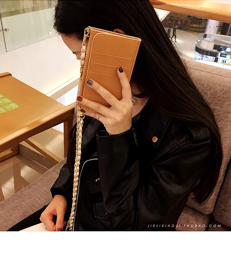 Detail leather phone case-9