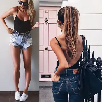 New Fashion Sexy Women's Clothes Tops Sleeveless Backless Bandage Rompers Slim Casual Clubwear Jumpsuit Bodysuit
New Fashion Sexy Women's Clothes Tops Sleeveless Backless Bandage Rompers Slim Casual Clubwear Jumpsuit Bodysuit