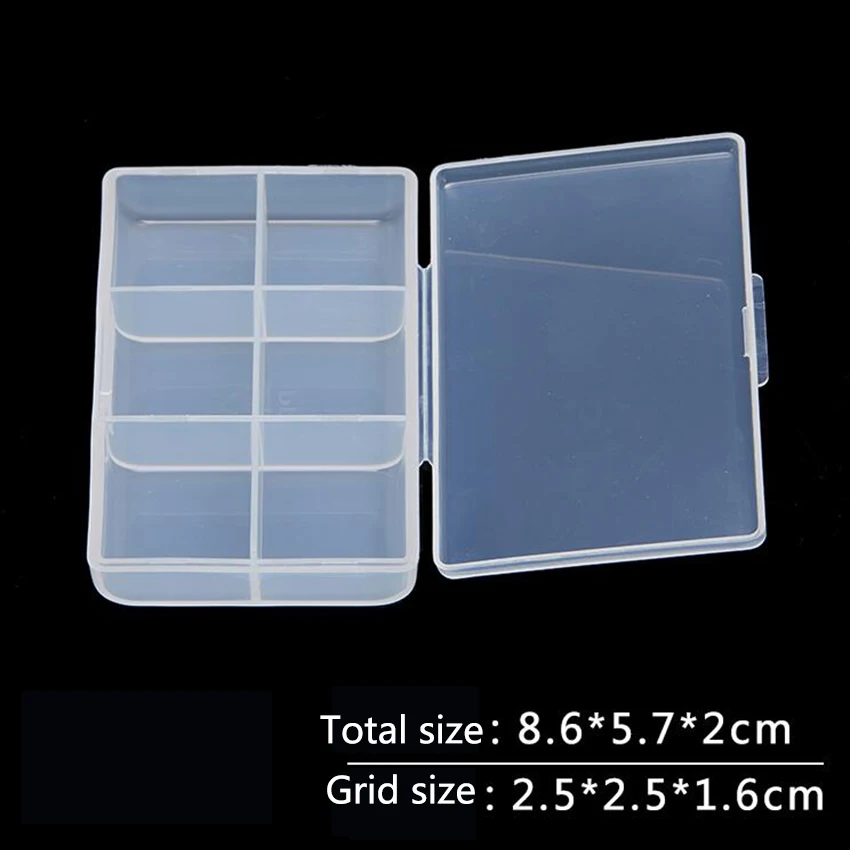 1PC New 6 Slots Cells Portable Jewelry Tool Box with number Container Ring Electronic Parts Screw Beads Component Storage Box
1PC New 6 Slots Cells Portable Jewelry Tool Box with number Container Ring Electronic Parts Screw Beads Component Storage Box