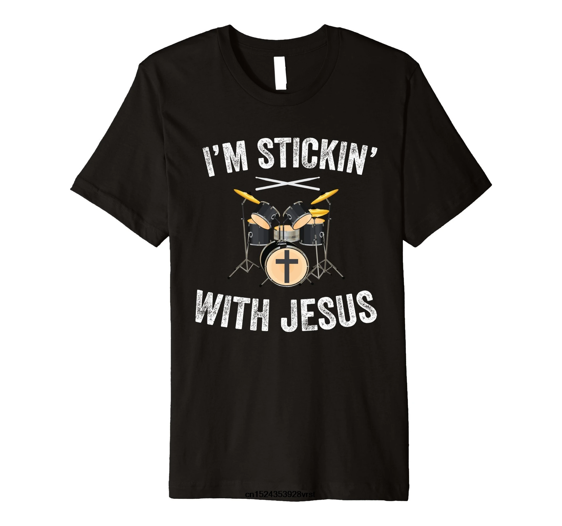 New funny t shirt novelty tee shirt I'm Stickin With Jesus Christian Drummer Drum Sticks T-shirt Hot Selling Men's Clothing
New funny t shirt novelty tee shirt I'm Stickin With Jesus Christian Drummer Drum Sticks T-shirt Hot Selling Men's Clothing