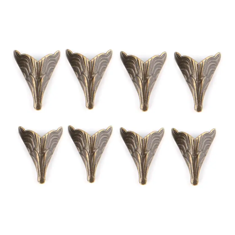 8PCS 20x26mm Antique Corner Protectors Bronze Tone Case Box Corners For Furniture Decoration feet Metal Craft Corner
8PCS 20x26mm Antique Corner Protectors Bronze Tone Case Box Corners For Furniture Decoration feet Metal Craft Corner