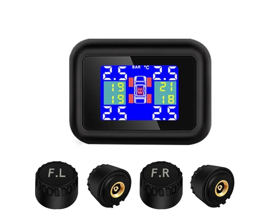 Car TPMS Cigarette Lighter Plug USB Tire Pressure Monitoring System 4 External Sensor LCD Display
Car TPMS Cigarette Lighter Plug USB Tire Pressure Monitoring System 4 External Sensor LCD Display