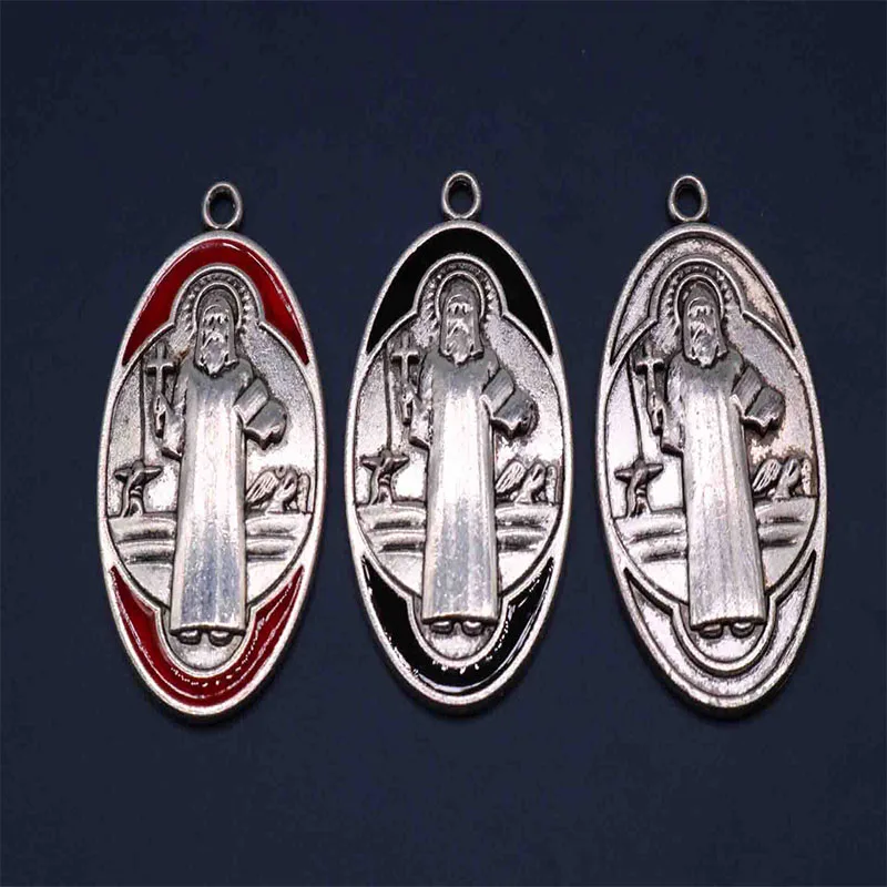 Glamour Color Saint Benedict Cross Christo Redentor Medal Catholic Alloy Medal Bracelet Jewelry Making New Products
Glamour Color Saint Benedict Cross Christo Redentor Medal Catholic Alloy Medal Bracelet Jewelry Making New Products