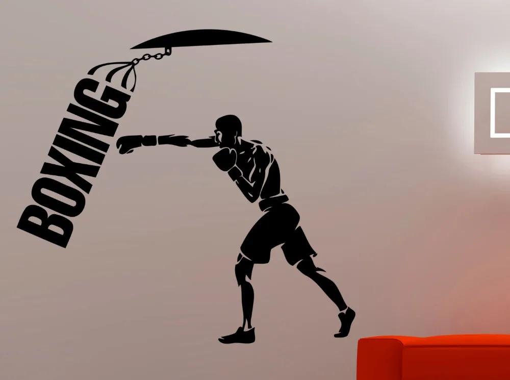 Boxing Training Wall Stickers For Boys Room Interior Sports Fighting Wall Decal Gym Fitness Decor Modern Box Logo Art DIY SYY967
Boxing Training Wall Stickers For Boys Room Interior Sports Fighting Wall Decal Gym Fitness Decor Modern Box Logo Art DIY SYY967