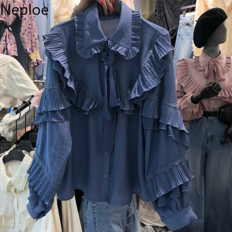 Neploe Korean Vintage Women Tops and Blouse 2019 New Long Sleeve Shirts Solid Pink Blouses Retro Fashion Clothes Blusas Mujer
Neploe Korean Vintage Women Tops and Blouse 2019 New Long Sleeve Shirts Solid Pink Blouses Retro Fashion Clothes Blusas Mujer