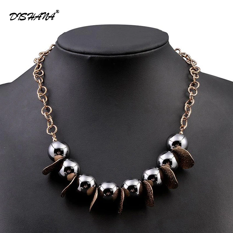 New Hot Vintage Choker Collar Bead NohoPendants Chain Statement Ball and Golden Leaves Necklaces For Women Jewelry Gifts(X0233)
New Hot Vintage Choker Collar Bead NohoPendants Chain Statement Ball and Golden Leaves Necklaces For Women Jewelry Gifts(X0233)