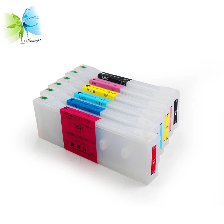 New Product 700ml T6521-T6525 Refillable Ink Cartridge For Fujifilm DL600 Printer
New Product 700ml T6521-T6525 Refillable Ink Cartridge For Fujifilm DL600 Printer