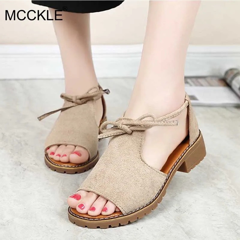 MCCKLE Women Casual Gladiator Sandals Suede Cross Tied Platform Female Thick Heels Office Shoes Fashion Ladies Footwear
MCCKLE Women Casual Gladiator Sandals Suede Cross Tied Platform Female Thick Heels Office Shoes Fashion Ladies Footwear