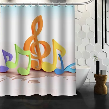 New Waterproof Shower Curtain Bathroom Curtain Classic Musical Note Eco-Friendly Fabric-shower-curtain Accept Custom
New Waterproof Shower Curtain Bathroom Curtain Classic Musical Note Eco-Friendly Fabric-shower-curtain Accept Custom