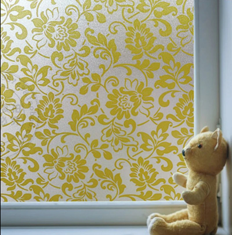 Top Grade Static Cling Golden Flower Privacy Film Protective Window Block Elegant European Glass Sticker Decor 45cm*300cm
Top Grade Static Cling Golden Flower Privacy Film Protective Window Block Elegant European Glass Sticker Decor 45cm*300cm