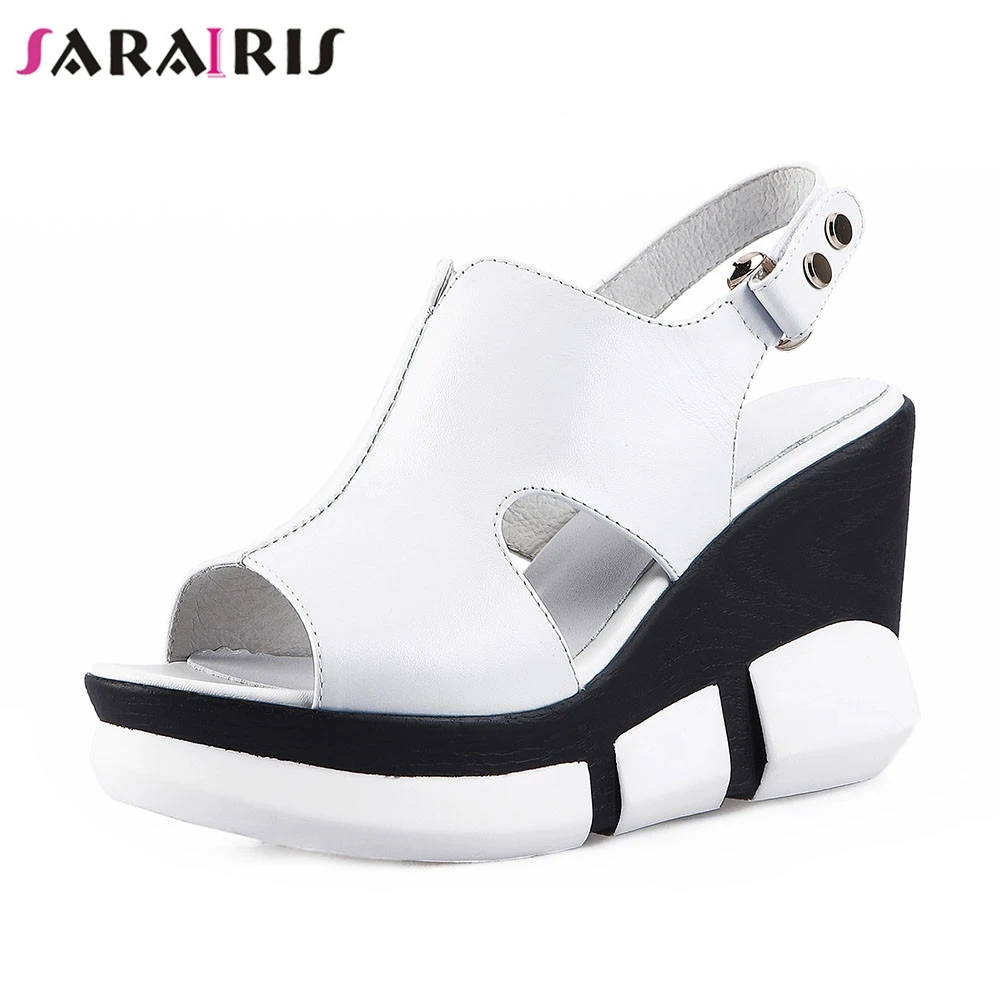 SARAIRIS Brand New Ladies Wedges High Heels women's Genuine Leather Shoes Woman Casual Party Office Summer Sandals Female
SARAIRIS Brand New Ladies Wedges High Heels women's Genuine Leather Shoes Woman Casual Party Office Summer Sandals Female