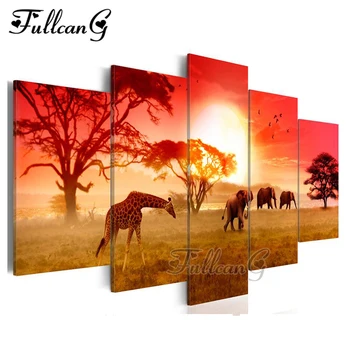 FULLCANG 5Pcs/set Diy Full Square Diamond Embroidery Elephant And Giraffe Animals Diamond Painting Cross Stitch Mosaic Kits G208
FULLCANG 5Pcs/set Diy Full Square Diamond Embroidery Elephant And Giraffe Animals Diamond Painting Cross Stitch Mosaic Kits G208