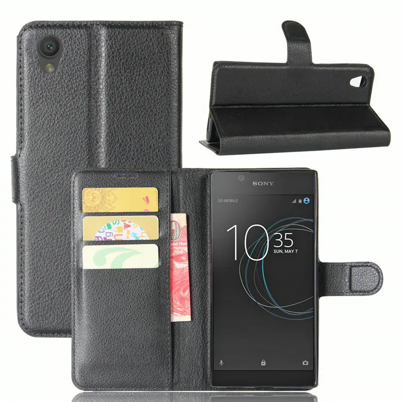 Кожаный чехол-книжка для Sony Xperia L2 H3311 чехол L1 Dual G3311 G3313 G3312 5 дюйма чехол-бумажник +