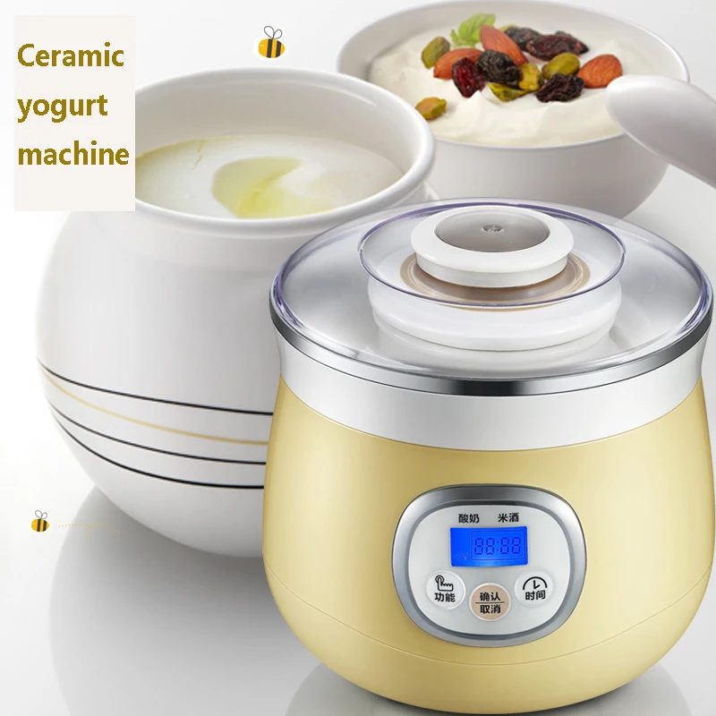 C,20W Smart Multifunction Rice Wine Machine Yogurt Maker Ceramic Inner Pickle Machine Timing Function 
C,20W Smart Multifunction Rice Wine Machine Yogurt Maker Ceramic Inner Pickle Machine Timing Function