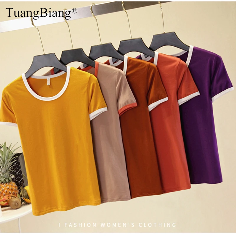 2019 Femme Summer Slim 100% Cotton Round Neck T shirt Ladies Short sleeve Striped Tee shirt women Autumn Women's clothing Tops
2019 Femme Summer Slim 100% Cotton Round Neck T shirt Ladies Short sleeve Striped Tee shirt women Autumn Women's clothing Tops