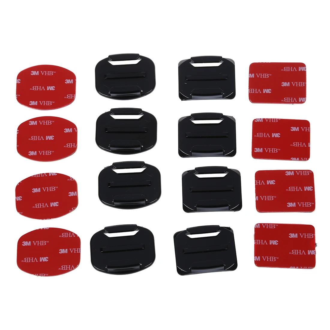 4 x flat Mounts + 4 x Curved Surface Mounts with 3M Adhesive for Hero 2 3 3+
4 x flat Mounts + 4 x Curved Surface Mounts with 3M Adhesive for Hero 2 3 3+