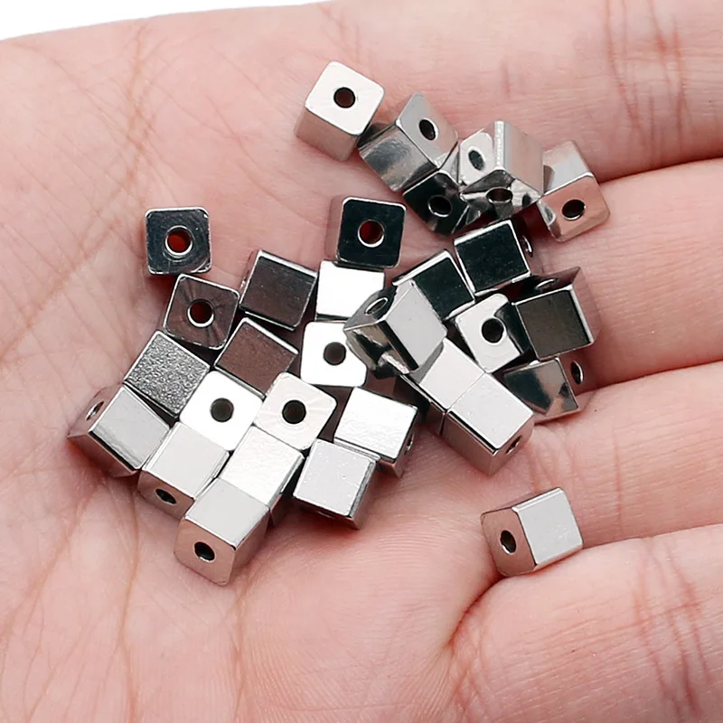 100% Stainless Steel Cube Bead For Jewelry Making 2/2.5/3/4/6mm Metal Square Beads Wholesale 100pcs
100% Stainless Steel Cube Bead For Jewelry Making 2/2.5/3/4/6mm Metal Square Beads Wholesale 100pcs