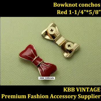 (KBM14) Wholesale 50pc 1-1/4'' Western Bow-knot Concho Fancy Bow-tie Concho Craft Hardware Red
(KBM14) Wholesale 50pc 1-1/4'' Western Bow-knot Concho Fancy Bow-tie Concho Craft Hardware Red