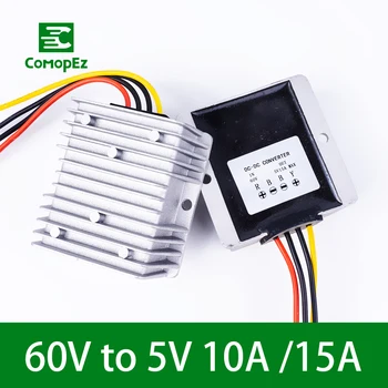DC DC Converter 60V to 5V 10A 15A Voltage Reducer Converters Step Down Buck Module Power supply for Cars Radio Solar Panel
DC DC Converter 60V to 5V 10A 15A Voltage Reducer Converters Step Down Buck Module Power supply for Cars Radio Solar Panel