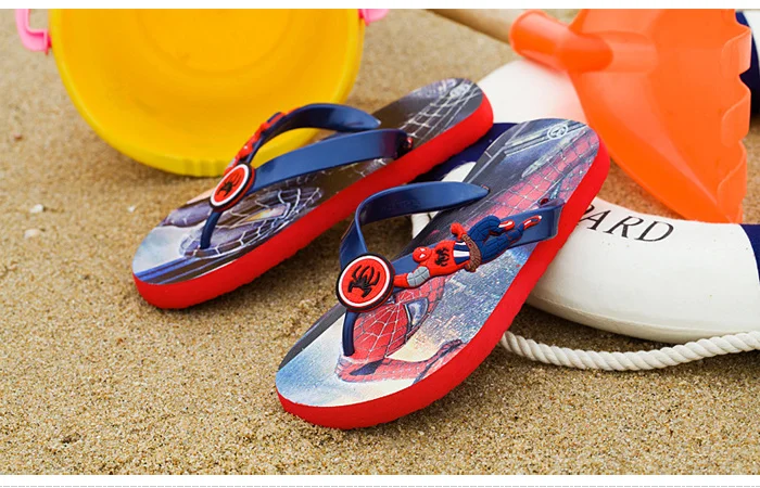 2017 cartoon children slippers Spider man boys slippers Captain America beach summer kids slippers indoor shoes home sandals girls 530 (11)