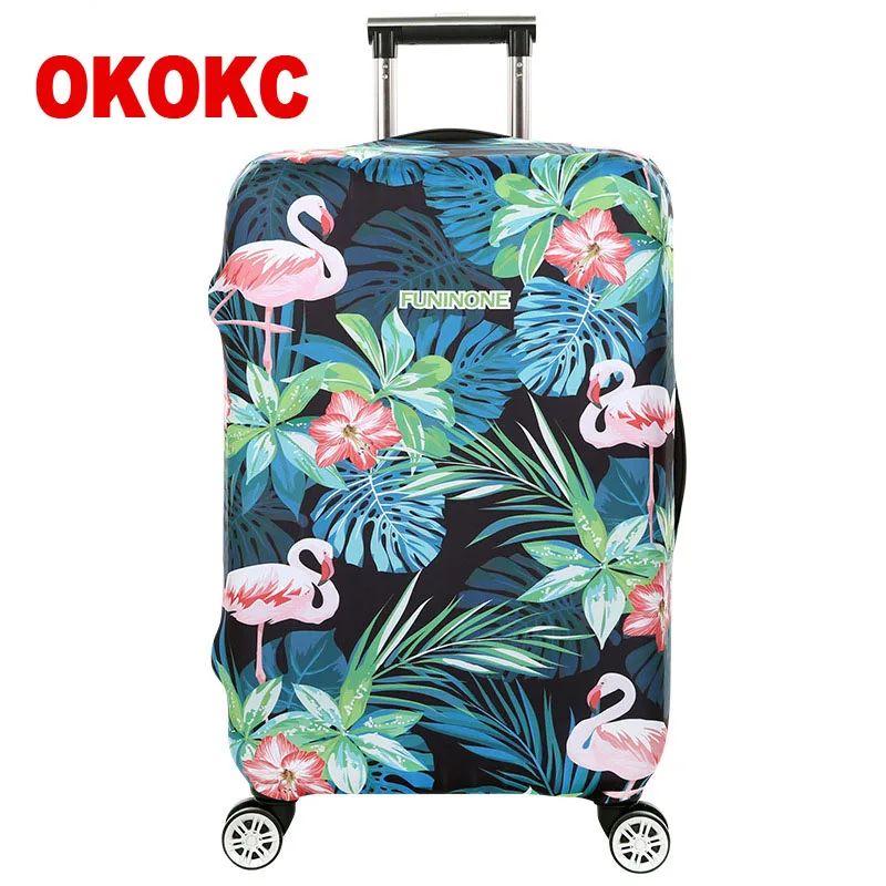 OKOKC Фламинго Дорожный чемодан защитный чехол на дорожный эластичный
