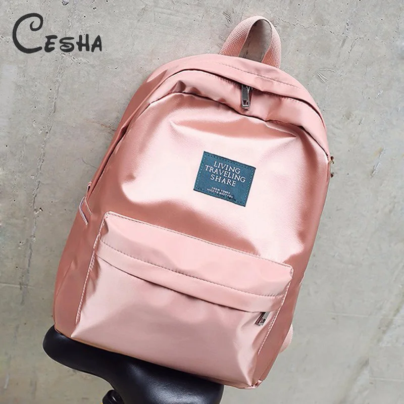 CESHA Fashion Solid Color Women Backpack High Quality Durable Nylon Traveller Backpack Pretty Style School Backpack Satchel Sac
CESHA Fashion Solid Color Women Backpack High Quality Durable Nylon Traveller Backpack Pretty Style School Backpack Satchel Sac