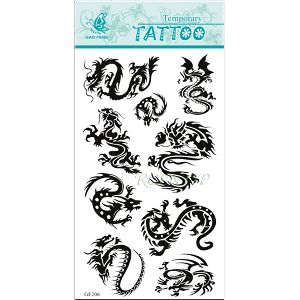 Waterproof Temporary Tattoo Sticker dragons China totem tatto stickers flash tatoo fake tattoos for men women
Waterproof Temporary Tattoo Sticker dragons China totem tatto stickers flash tatoo fake tattoos for men women