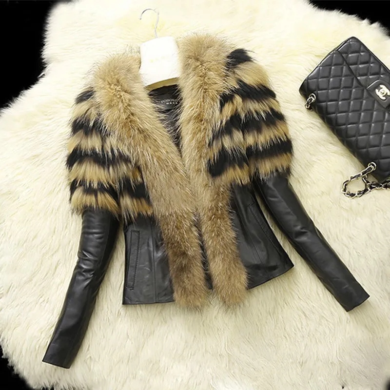 Fashion Fur Collar Sexy Slim Coat Jacket 2019 Europe And America Large Size Women's Autumn And Winter New Wool Jacket Leather
Fashion Fur Collar Sexy Slim Coat Jacket 2019 Europe And America Large Size Women's Autumn And Winter New Wool Jacket Leather