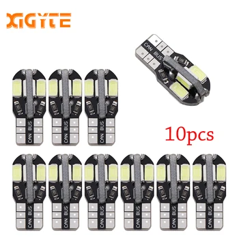 10PCS T10 Led Car Interior Bulb Canbus Error Free T10 White 5730 8SMD LED 12V Car Side Wedge Light White Lamp Bulb Car Styling
10PCS T10 Led Car Interior Bulb Canbus Error Free T10 White 5730 8SMD LED 12V Car Side Wedge Light White Lamp Bulb Car Styling