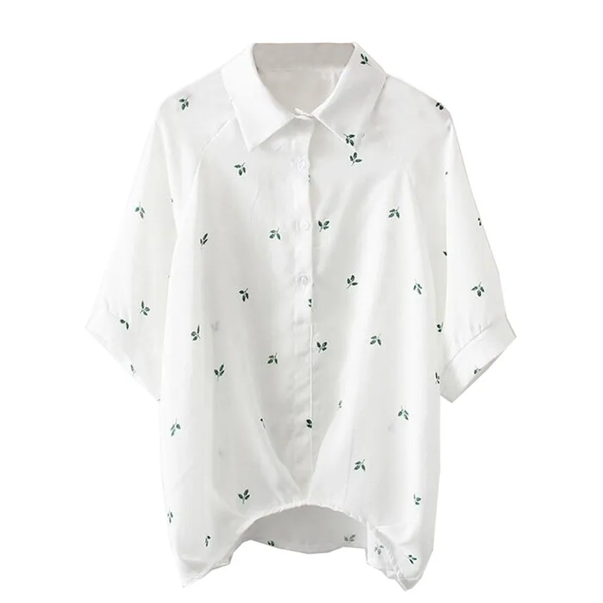 New Mujer De Moda Women Fashion Half Sleeve Leaf Print Korean Shirt Casual Loose T-shirt Tops Shirt Y*
New Mujer De Moda Women Fashion Half Sleeve Leaf Print Korean Shirt Casual Loose T-shirt Tops Shirt Y*