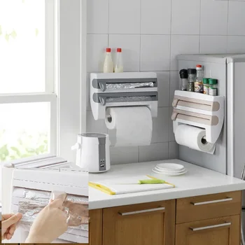 Kitchen Organizer Spice Bottles Storage Rack Foil Paper Shelf Al Foil Kitchen Oil Paper Dispenser
Kitchen Organizer Spice Bottles Storage Rack Foil Paper Shelf Al Foil Kitchen Oil Paper Dispenser