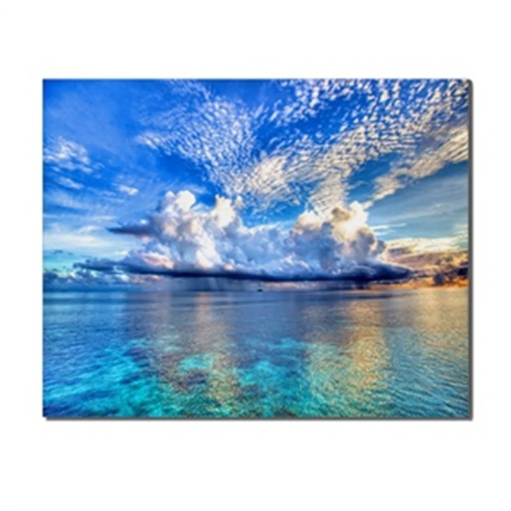 Sea Blue Sky Cloud Natural Landscape Decorative Frameless Canvas Wall Artwork For Home Decoration Living Room Bedroom Decor
Sea Blue Sky Cloud Natural Landscape Decorative Frameless Canvas Wall Artwork For Home Decoration Living Room Bedroom Decor