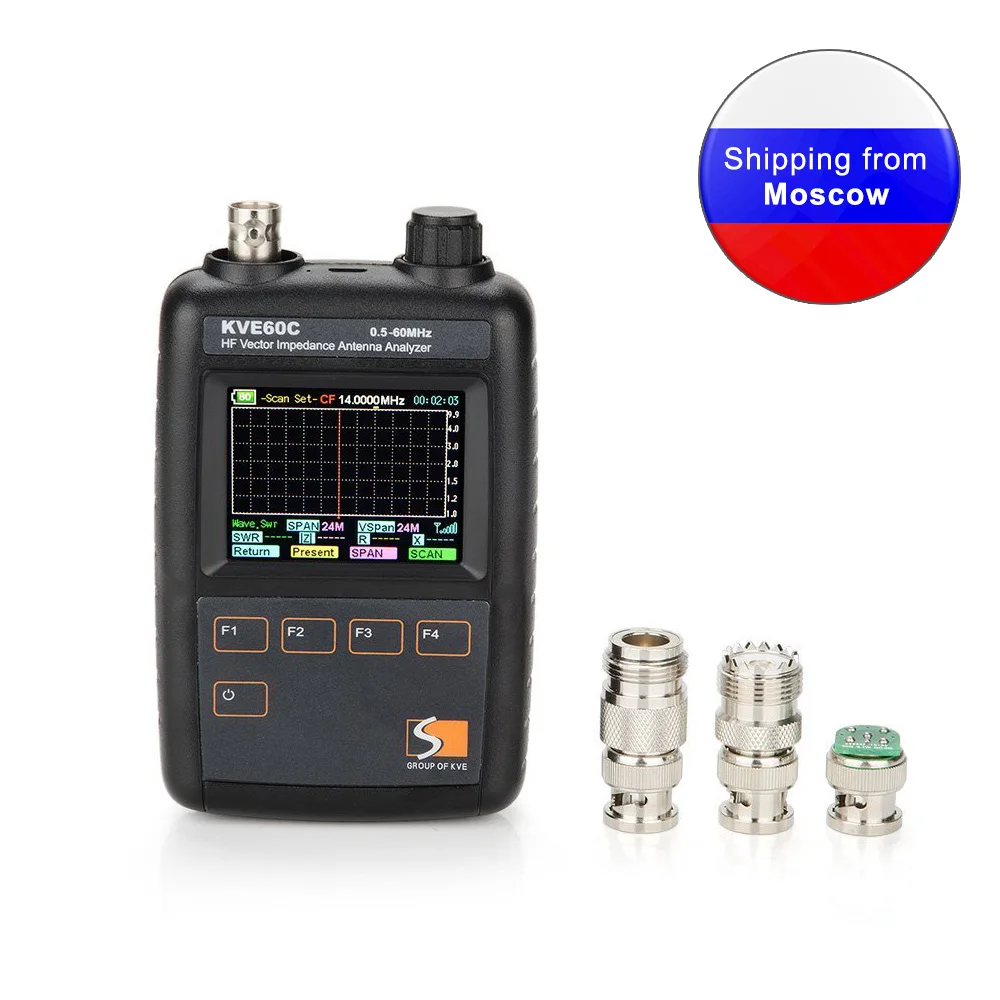 New HF Vector Impedance Antenna Analyzer KVE60C 0.5MHz - 60MHz for walkie talkie
New HF Vector Impedance Antenna Analyzer KVE60C 0.5MHz - 60MHz for walkie talkie
