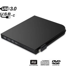External Blu-Ray DVD Drive Burner Player USB3.0 Type-C DVD-RW VCD CD RW Burner Drive Superdrive For Apple Pro Air iMAC PC Laptop External Blu-Ray DVD Drive Burner Player USB3.0 Type-C DVD-RW VCD CD RW Burner Drive Superdrive For Apple Pro Air iMAC PC Laptop