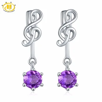 Hutang Solid 925 Sterling Silver 0.26ct Natural Gemstone African Amethyst Melody Earrings Fine Jewelry For Women's Gift NEW
Hutang Solid 925 Sterling Silver 0.26ct Natural Gemstone African Amethyst Melody Earrings Fine Jewelry For Women's Gift NEW