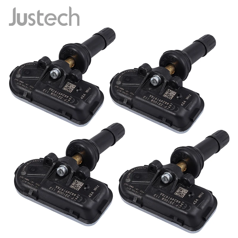 Justech 4Pcs 434MHz Tire Pressure Sensor TPMS Tire Pressure Monitoring Sensors For Dodge Ram 1500 2500 3500 Jeep 68249197AA
Justech 4Pcs 434MHz Tire Pressure Sensor TPMS Tire Pressure Monitoring Sensors For Dodge Ram 1500 2500 3500 Jeep 68249197AA
