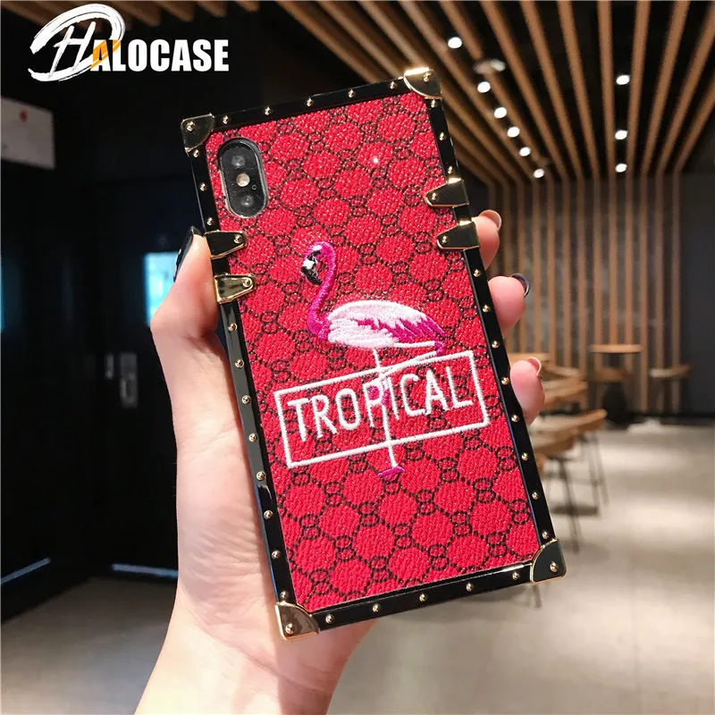 Luxury Embroidery Lattice Flamingos Phone Case For iPhone 11Pro Max 7 8 6 6S Plus X XR XS MAX Samsung S8 S9 S10 Plus Note 8 9 10
Luxury Embroidery Lattice Flamingos Phone Case For iPhone 11Pro Max 7 8 6 6S Plus X XR XS MAX Samsung S8 S9 S10 Plus Note 8 9 10