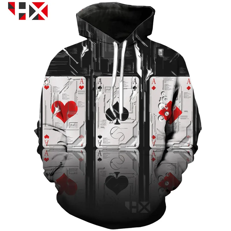 2019 GamblingLas Vegas Poker Playing Cards Print T Shirt/Hoodie/Sweatshirt Unisex Harajuku Style Cool Street Tops HX136
2019 GamblingLas Vegas Poker Playing Cards Print T Shirt/Hoodie/Sweatshirt Unisex Harajuku Style Cool Street Tops HX136