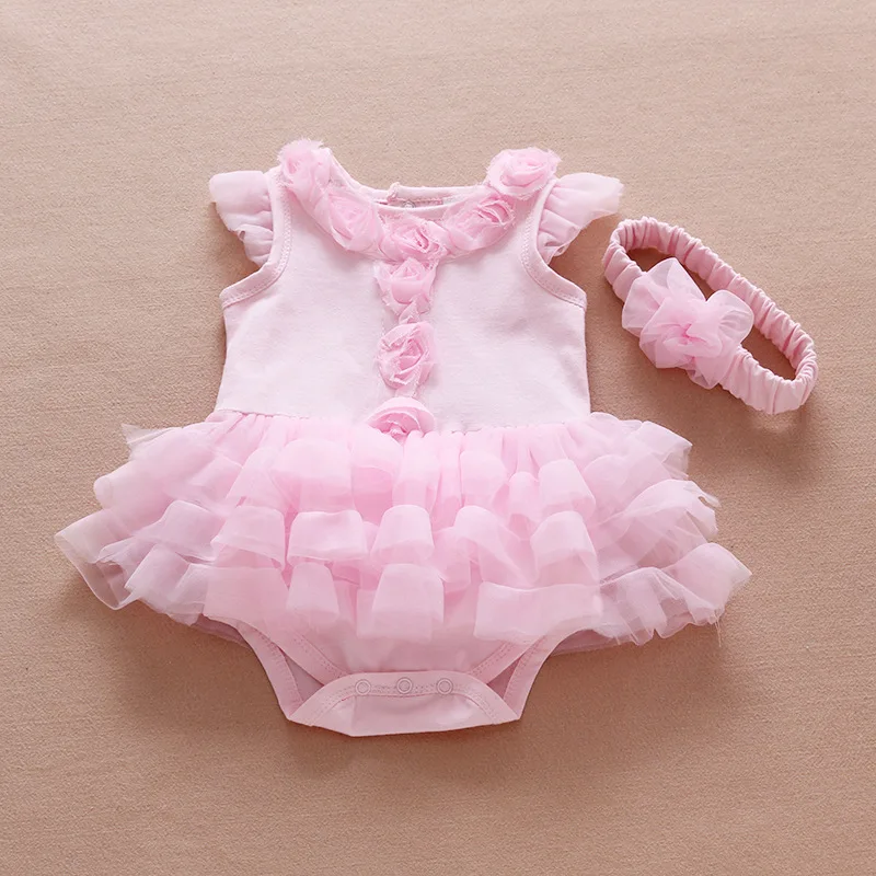 Ruffle Sleeve Girls Dress Summer Infant Flowers Birthday Party Dress Princess Girl Clothing Set Jumpsuit & Headband Baby Dresses
Ruffle Sleeve Girls Dress Summer Infant Flowers Birthday Party Dress Princess Girl Clothing Set Jumpsuit & Headband Baby Dresses