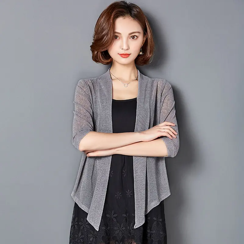 Fashion Women Blouse Mesh Short Cardigan Vintage Casual Blouse Shawl Top Plus Size Ladies Office Party Beach Blusa Feminina Q273
Fashion Women Blouse Mesh Short Cardigan Vintage Casual Blouse Shawl Top Plus Size Ladies Office Party Beach Blusa Feminina Q273