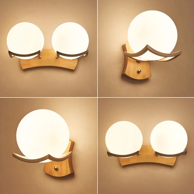 Modern Chinese Bedside Wall Light LED Wall Light Simple Creative Wood Art Decoration Home Lighting Corridor / Aisle / Hotel E27
Modern Chinese Bedside Wall Light LED Wall Light Simple Creative Wood Art Decoration Home Lighting Corridor / Aisle / Hotel E27