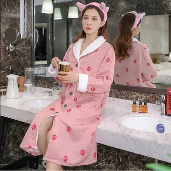 Pregnant Woman Autumn And Winter Clothes Cotton Nightdress Thickened Quilted Cotton Pajamas Breastfeeding Home Clothing
Pregnant Woman Autumn And Winter Clothes Cotton Nightdress Thickened Quilted Cotton Pajamas Breastfeeding Home Clothing