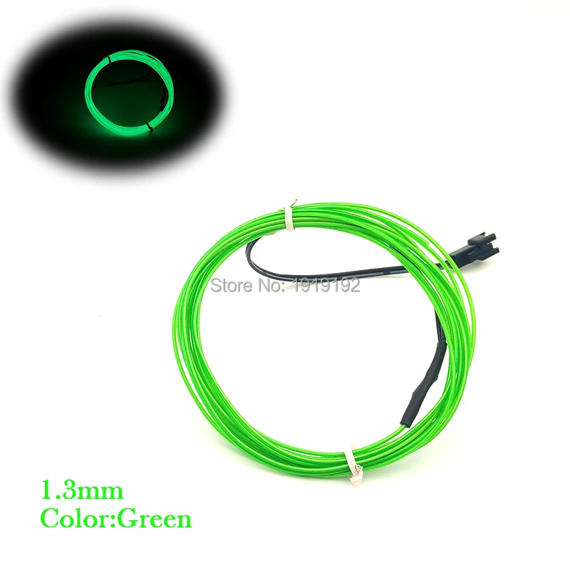10 Colors Choice 1.3mm Flexible EL Wire LED Neon Light Rope Tube Without EL driver For Toys Craft Party Festival Decoration
10 Colors Choice 1.3mm Flexible EL Wire LED Neon Light Rope Tube Without EL driver For Toys Craft Party Festival Decoration