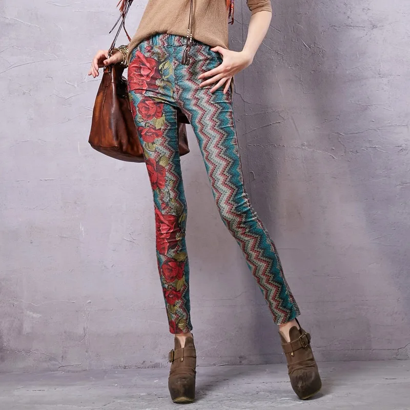 Artka 2017 Autumn& Winter print vintage 100% cotton elastic tallie pencil shape tight leggings KA15157D
Artka 2017 Autumn& Winter print vintage 100% cotton elastic tallie pencil shape tight leggings KA15157D