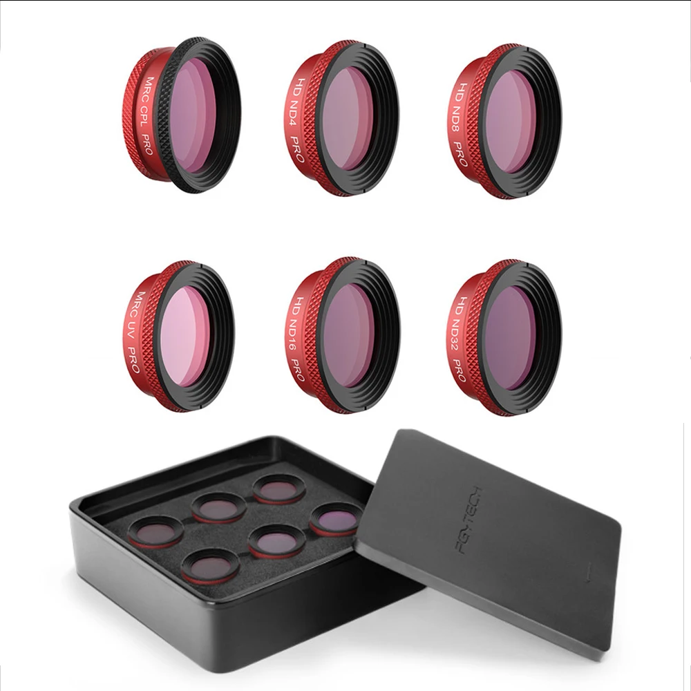 PGYTECH DJI MAVIC Air Professional Lens Filter UV CPL ND4 ND8 ND16 ND32 Pro Filters kit for DJI MAVIC Air Drone Camera
PGYTECH DJI MAVIC Air Professional Lens Filter UV CPL ND4 ND8 ND16 ND32 Pro Filters kit for DJI MAVIC Air Drone Camera