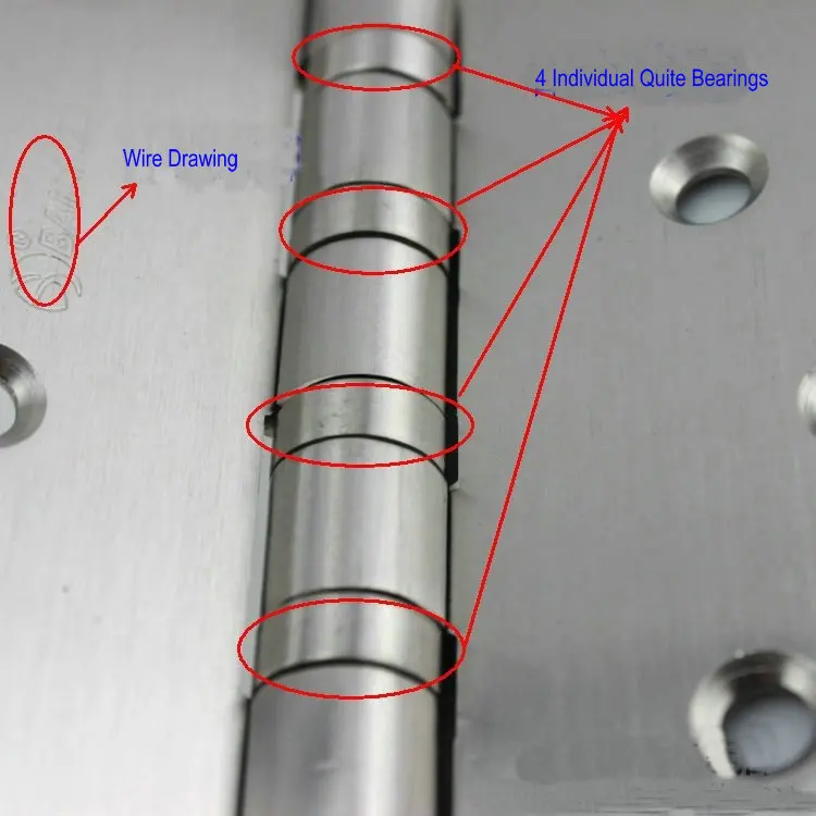 Free Stainless Screws Blister Packaging Quiet Smooth 100X100X3MM Stainless Steel Mute Hinges, Four Individual Bearings
Free Stainless Screws Blister Packaging Quiet Smooth 100X100X3MM Stainless Steel Mute Hinges, Four Individual Bearings