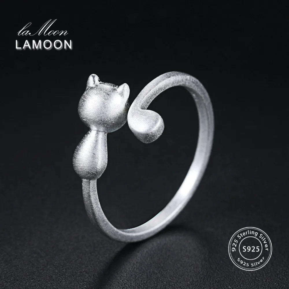LAMOON Lovely 3D Matte Fat Cat 925-Sterling-Silver Adjustable Rings S925 Fine Jewelry for Women Girls Gift Anti Allergy LMRY044
LAMOON Lovely 3D Matte Fat Cat 925-Sterling-Silver Adjustable Rings S925 Fine Jewelry for Women Girls Gift Anti Allergy LMRY044